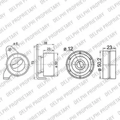 Комплект ремня ГРМ DELPHI купить