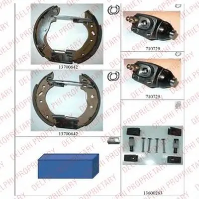 Комплект тормозных колодок DELPHI купить