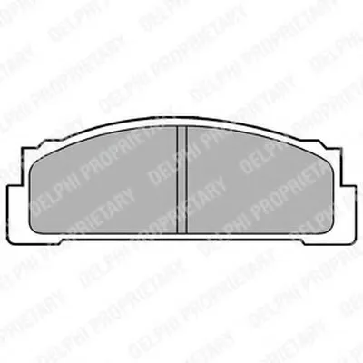 Комплект тормозных колодок, дисковый тормоз DELPHI купить