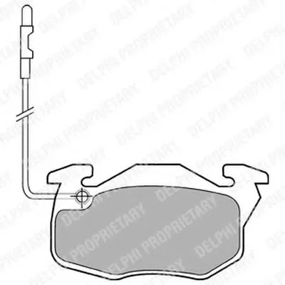 Комплект тормозных колодок, дисковый тормоз DELPHI купить