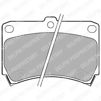 Комплект тормозных колодок, дисковый тормоз DELPHI купить