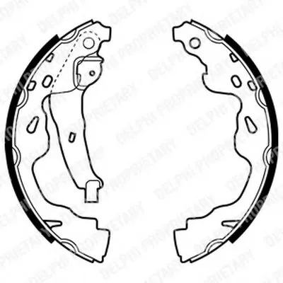 Комплект тормозных колодок DELPHI купить