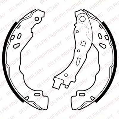 Комплект тормозных колодок DELPHI купить