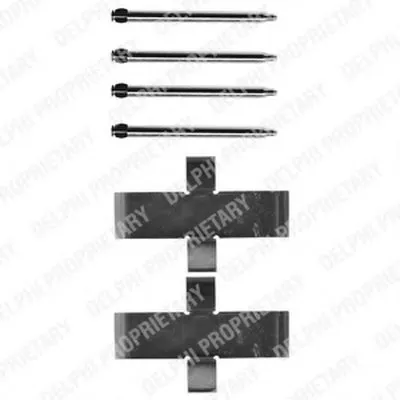 Комплектующие, колодки дискового тормоза DELPHI купить