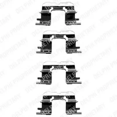 Комплектующие, колодки дискового тормоза DELPHI купить