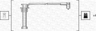 Комплект проводов зажигания MAGNETI MARELLI купить