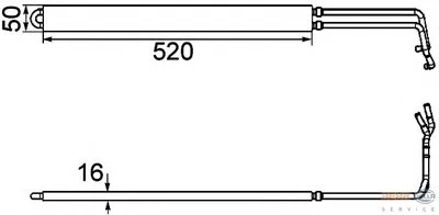 Масляный радиатор, рулевое управление BEHR HELLA SERVICE купить