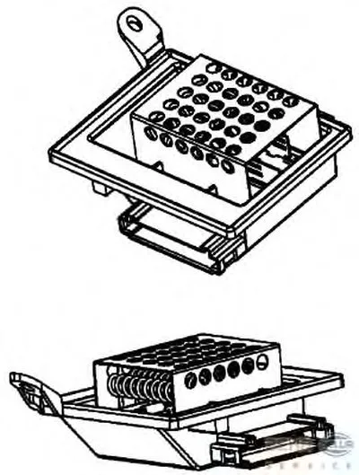 Сопротивление, вентилятор салона BEHR HELLA SERVICE купить