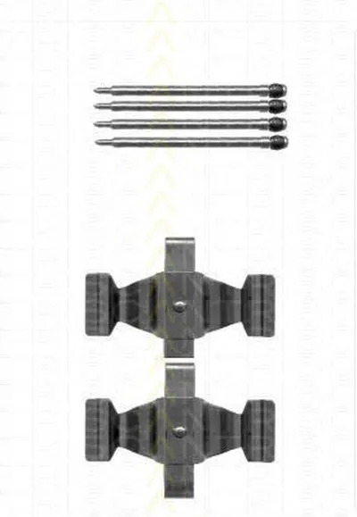 Комплектующие, колодки дискового тормоза TRISCAN купить