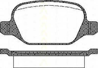 Комплект тормозных колодок, дисковый тормоз TRISCAN купить