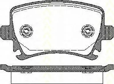 Комплект тормозных колодок, дисковый тормоз TRISCAN купить
