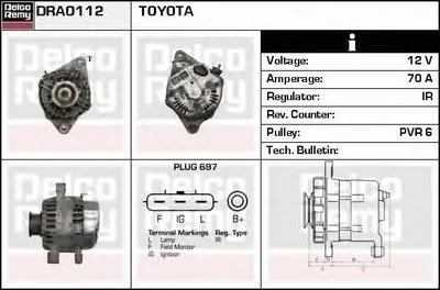 Генератор Remanufactured REMY (Light Duty) DELCO REMY купить