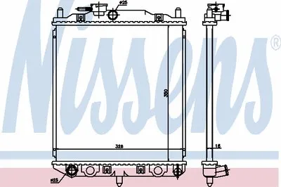 Радиатор, охлаждение двигателя NISSENS купить