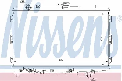 Радиатор, охлаждение двигателя NISSENS купить