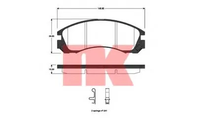 Комплект тормозных колодок, дисковый тормоз NK купить