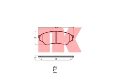 Комплект тормозных колодок, дисковый тормоз NK купить