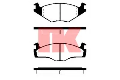 Комплект тормозных колодок, дисковый тормоз NK купить