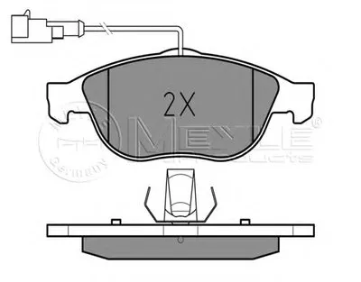 Комплект тормозных колодок, дисковый тормоз MEYLE купить