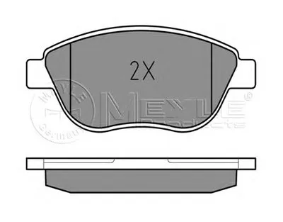 Комплект тормозных колодок, дисковый тормоз MEYLE купить