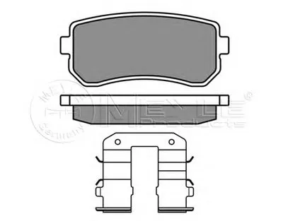 Комплект тормозных колодок, дисковый тормоз MEYLE купить