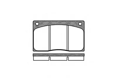 Комплект тормозных колодок, дисковый тормоз REMSA купить