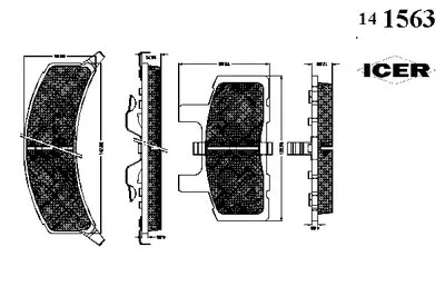 Комплект тормозных колодок, дисковый тормоз ICER купить