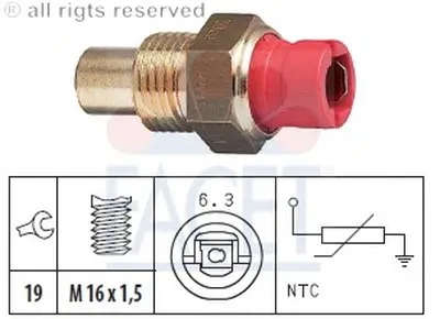 Датчик, температура охлаждающей жидкости; Датчик, температура охлаждающей жидкости; Датчик, температура охлаждающей жидкости FACET купить