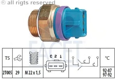 Термовыключатель, вентилятор радиатора FACET купить