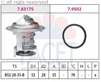 Термостат, охлаждающая жидкость FACET купить