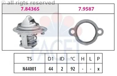 Термостат, охлаждающая жидкость FACET купить