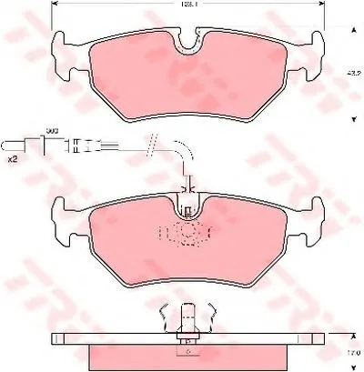 Комплект тормозных колодок, дисковый тормоз TRW купить