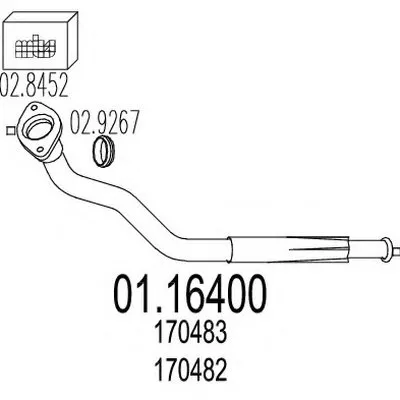 Труба выхлопного газа MTS купить
