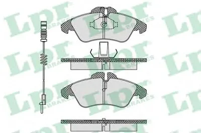 Комплект тормозных колодок, дисковый тормоз LPR купить