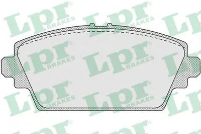 Комплект тормозных колодок, дисковый тормоз LPR купить