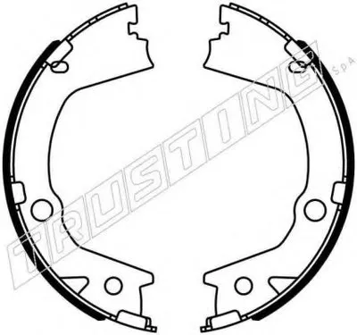 Комплект тормозных колодок, стояночная тормозная система TRUSTING купить
