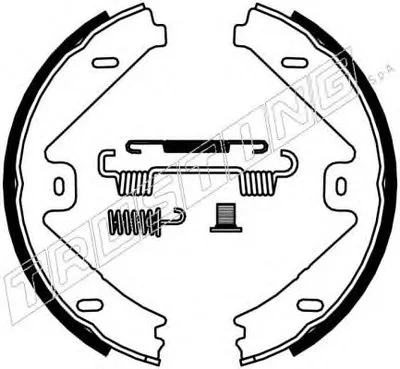Комплект тормозных колодок, стояночная тормозная система TRUSTING купить