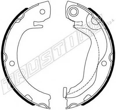 Комплект тормозных колодок, стояночная тормозная система TRUSTING купить