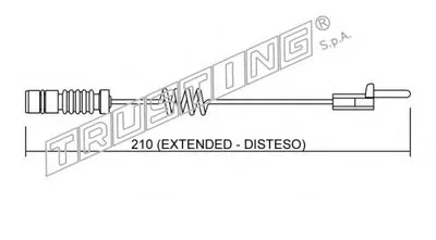 Сигнализатор, износ тормозных колодок TRUSTING купить
