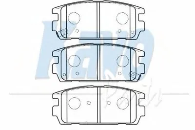 Комплект тормозных колодок, дисковый тормоз MK KASHIYAMA KAVO PARTS купить
