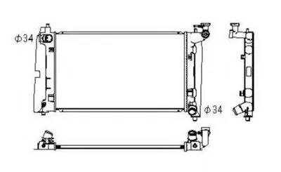 Радиатор, охлаждение двигателя NRF купить