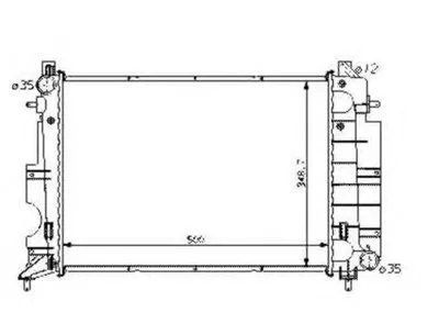 Радиатор, охлаждение двигателя NRF купить