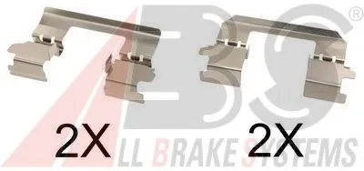 Комплектующие, колодки дискового тормоза A.B.S. купить