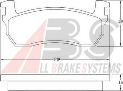 Комплект тормозных колодок, дисковый тормоз A.B.S. купить