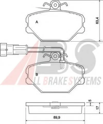 Гальмівні колодки, дискове гальмо (набір)