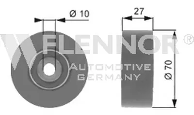 Паразитный / ведущий ролик, поликлиновой ремень FLENNOR купить