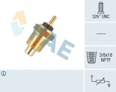Датчик, температура охлаждающей жидкости FAE купить