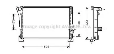 Радиатор, охлаждение двигателя AVA QUALITY COOLING купить