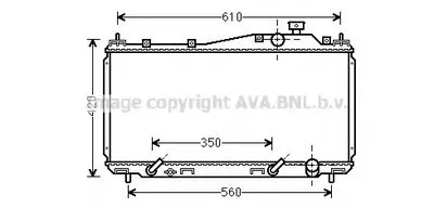 Радиатор, охлаждение двигателя AVA QUALITY COOLING купить