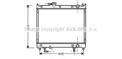 Радиатор, охлаждение двигателя AVA QUALITY COOLING купить