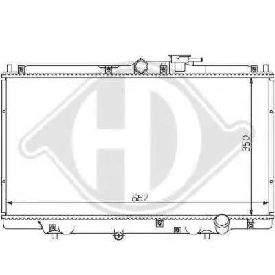 Радиатор, охлаждение двигателя DIEDERICHS купить